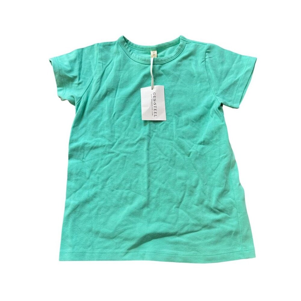 NWT Gus + Steel Mint Basic Tee 6/7